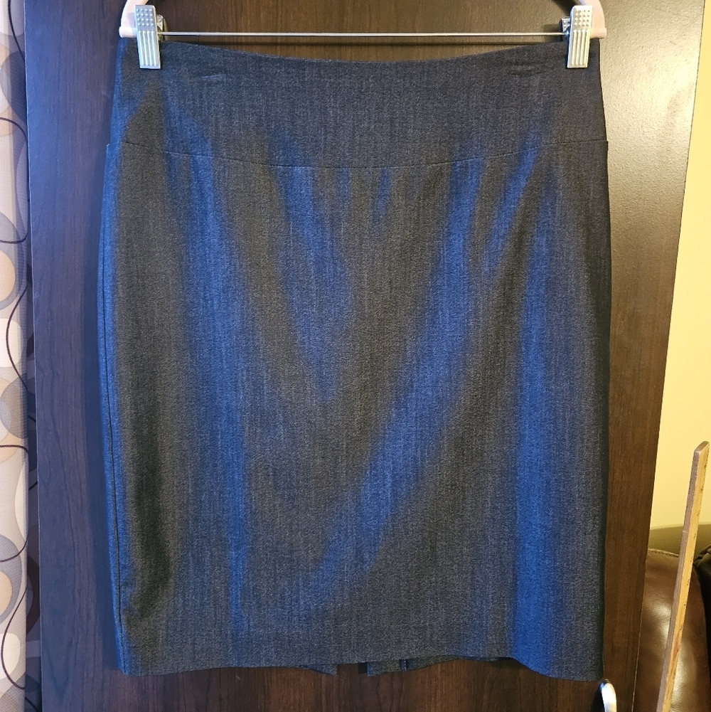 Ellen Tracy Classic Charcoal Gray Women's Pencil Skirt Size 8